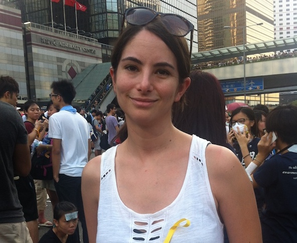 Occupy Central Protest: Emily Matchar, 32