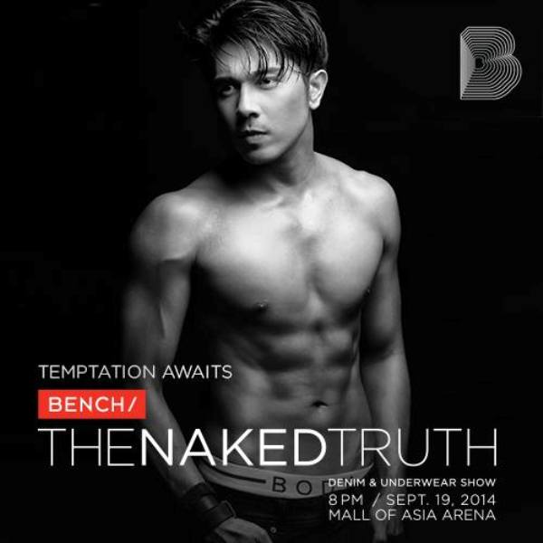 Paulo Avelino for The Naked Truth Bench fashion show