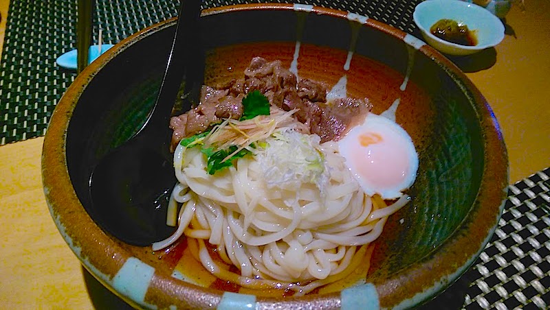 Kagoshima Wagyu Beef Shabu and Onsen Egg Cold Udon Noodle