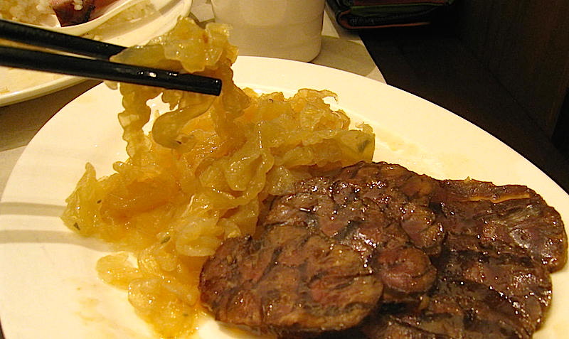 Marinated Jellyfish and Beef Flank