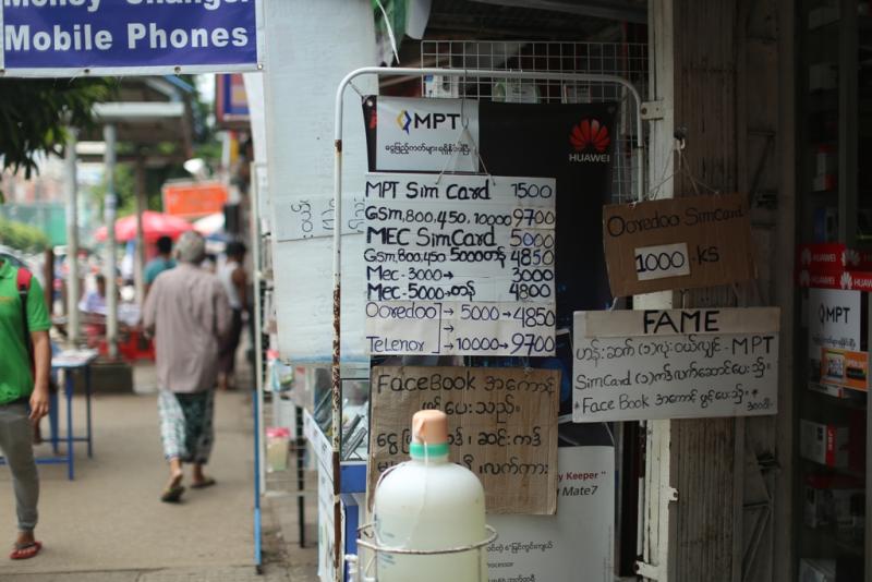 Local telcos in Yangon