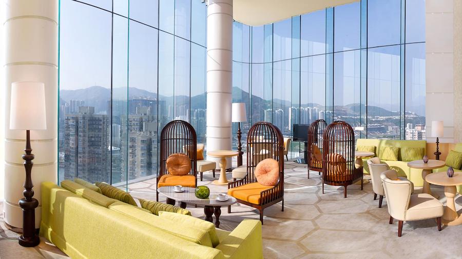 Courtyard Shatin Executive Lounge Hong Kong view