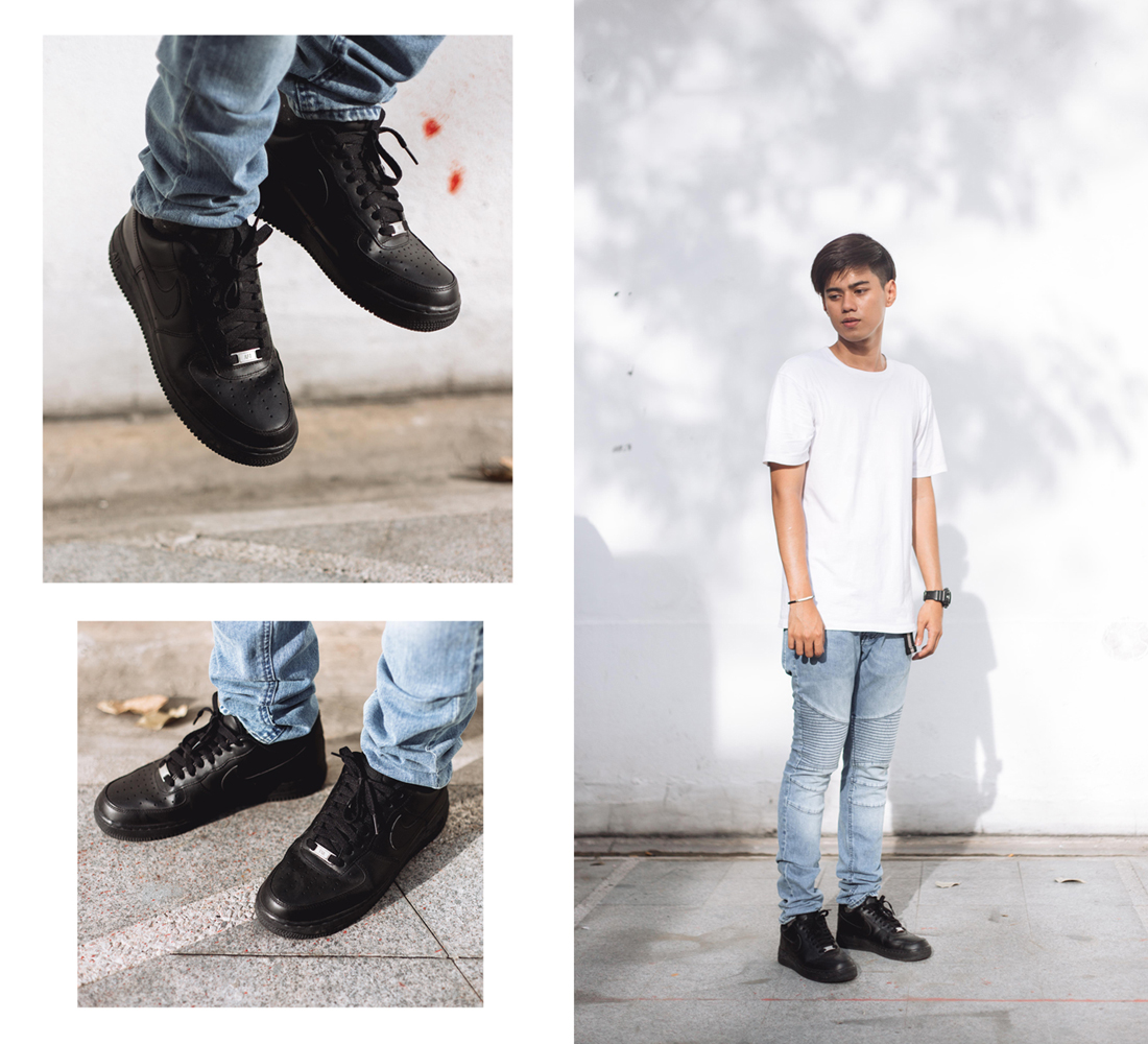 outfits to wear with black air forces
