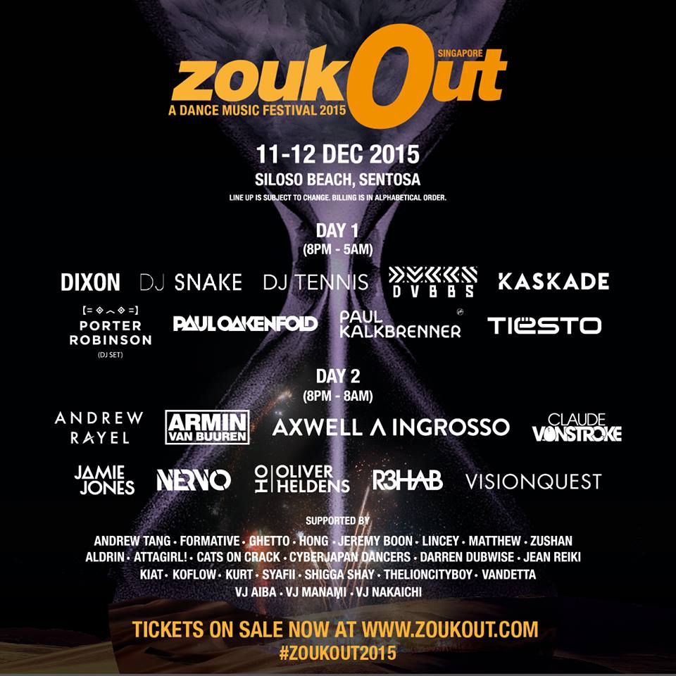 ZoukOut lineup