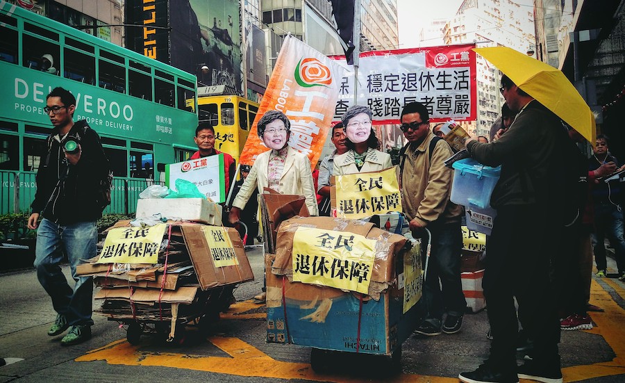 New Year's Day protests Hong Kong