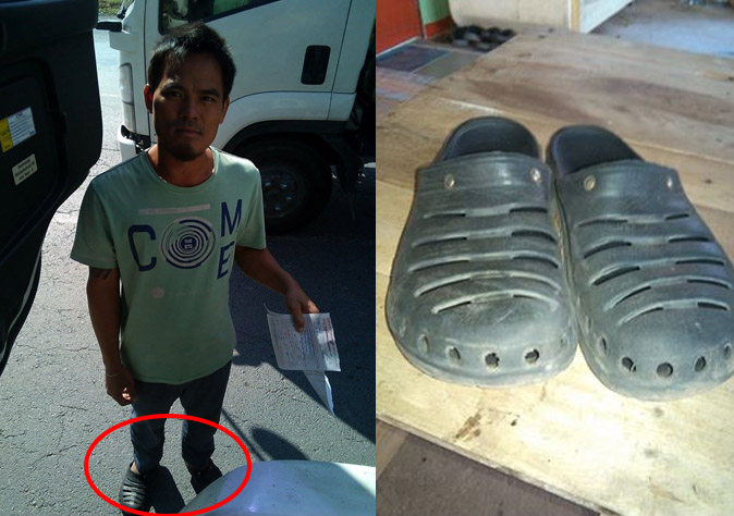 Truck driver fined for wearing Crocs 
