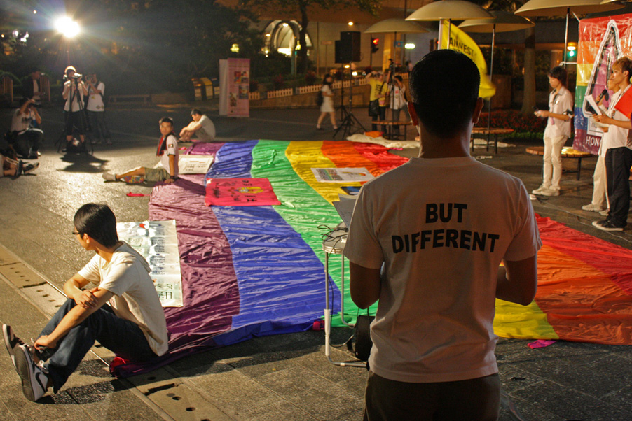 International Day Against Homophobia and Transphobia rally in Chater Square, in Hong Kong. May 17th, 2010. Photo (for illustration): Marco Repola via Flickr