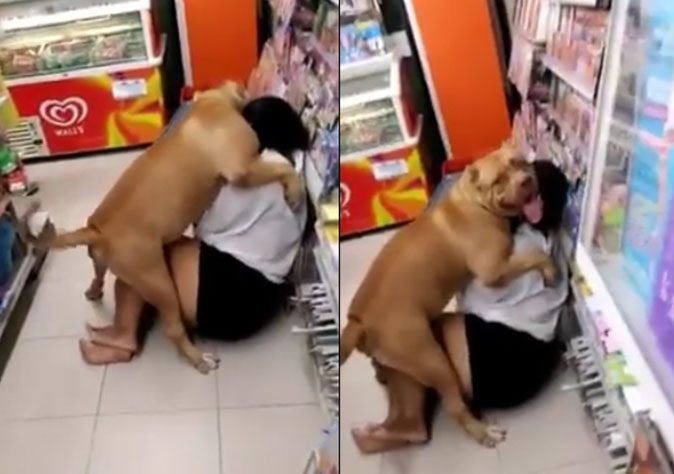 Super cute horndog dry humps woman at 7-Eleven (VIDEO) | Coconuts