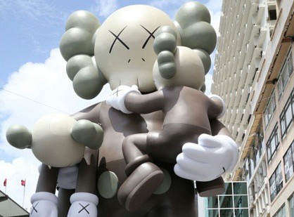 Kaws, aka Brian Connelly, with a “Companion” exhibition in 2014.