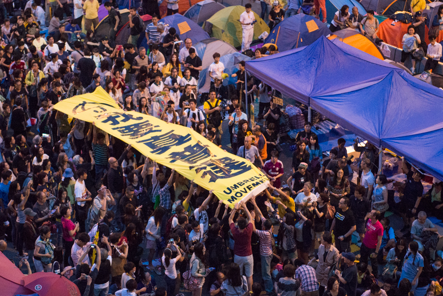 Hong Kong’s pro-democracy Umbrella Movement protests in 2014. Photo by Laurel Chor.