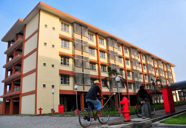 One of the low-cost apartment buildings (rusunawa) built during Ahok’s administration. Photo: Humas Pemprov DKI 