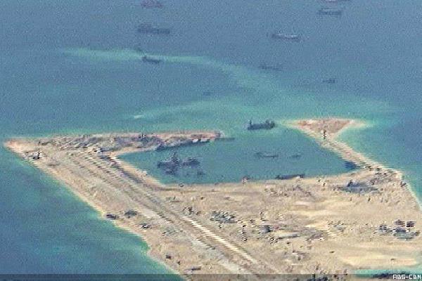 Chinese man-made islands in disputed waters FILE PHOTO