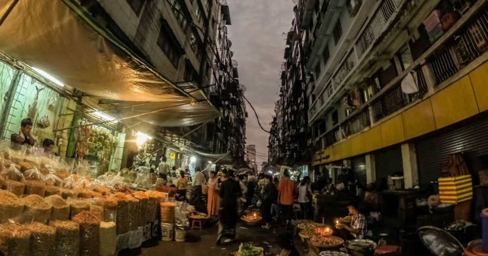 A Yangon market.