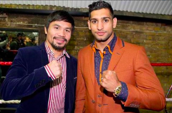 Manny Pacquia and Amir Khan. PHOTO: Instagram/ Manny Pacquiao