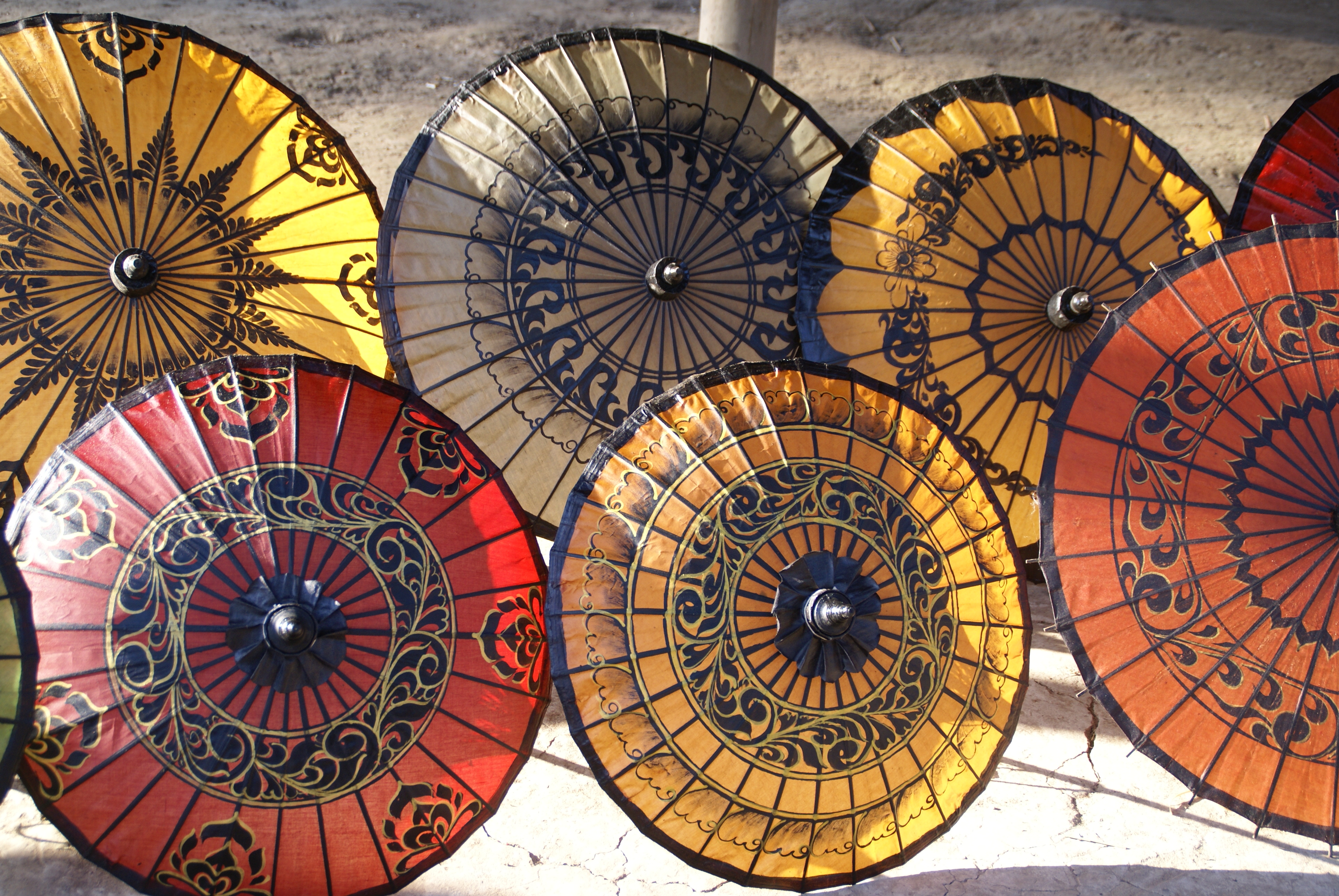 Pathein umbrellas. Photo: Flickr / Patrik M. Loeff