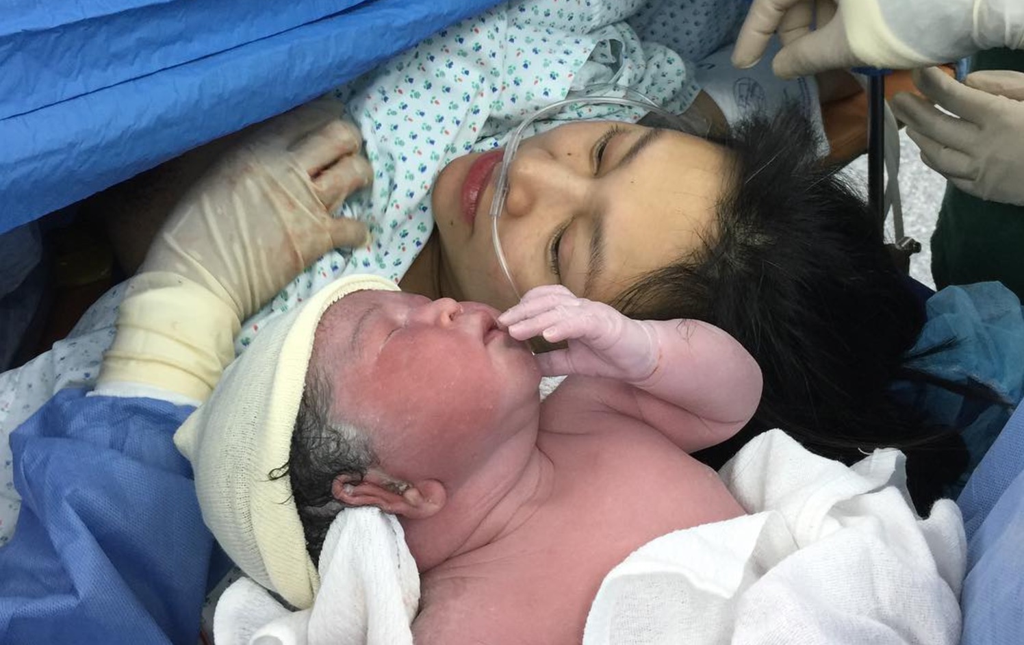 Comedienne Rufa Mae Quinto gives birth to her first child with husband Trev Magallanes. PHOTO: Instagram/Trev Magallanes