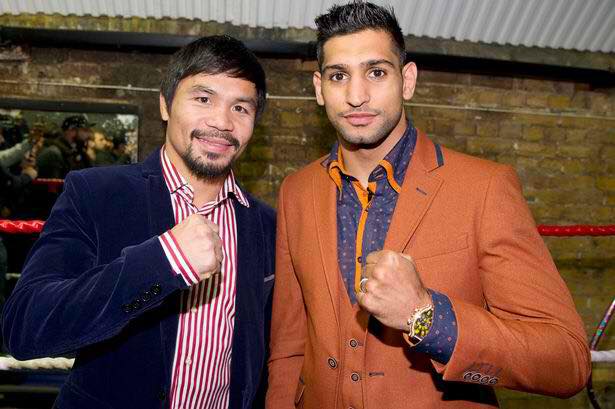 Manny ‘Pacman’ Pacquiao and Amir Khan. PHOTO: Facebook/Manny Pacquiao