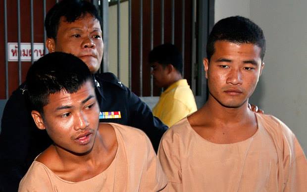 Win Zaw Tun (L) and Zaw Lin’s case faced another blow last week when the Thai appeals court upheld their death sentence, a ruling made in the absence of their defense lawyers. Photo: Facebook / MWRN
