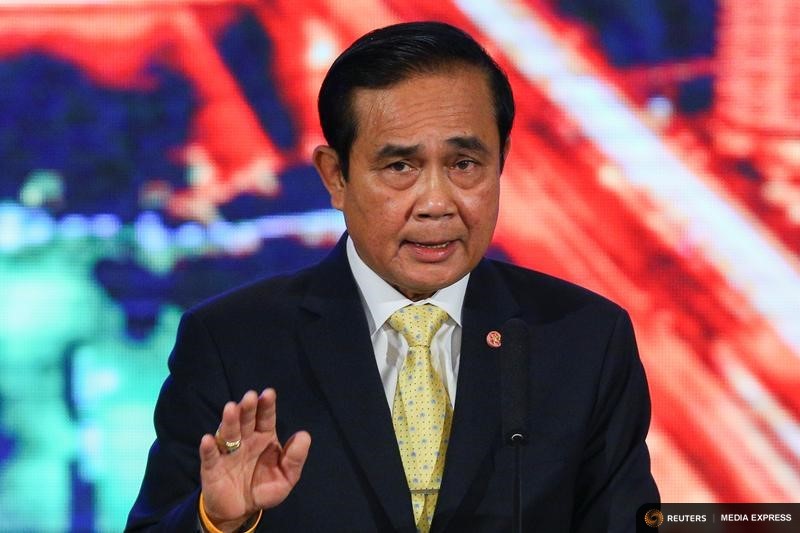 Prime Minister Prayuth Chan-ocha speaks about the junta’s second-year accomplishments at Government House in Bangkok, September 15, 2016. Photo: Athit Perawongmetha/ Reuters