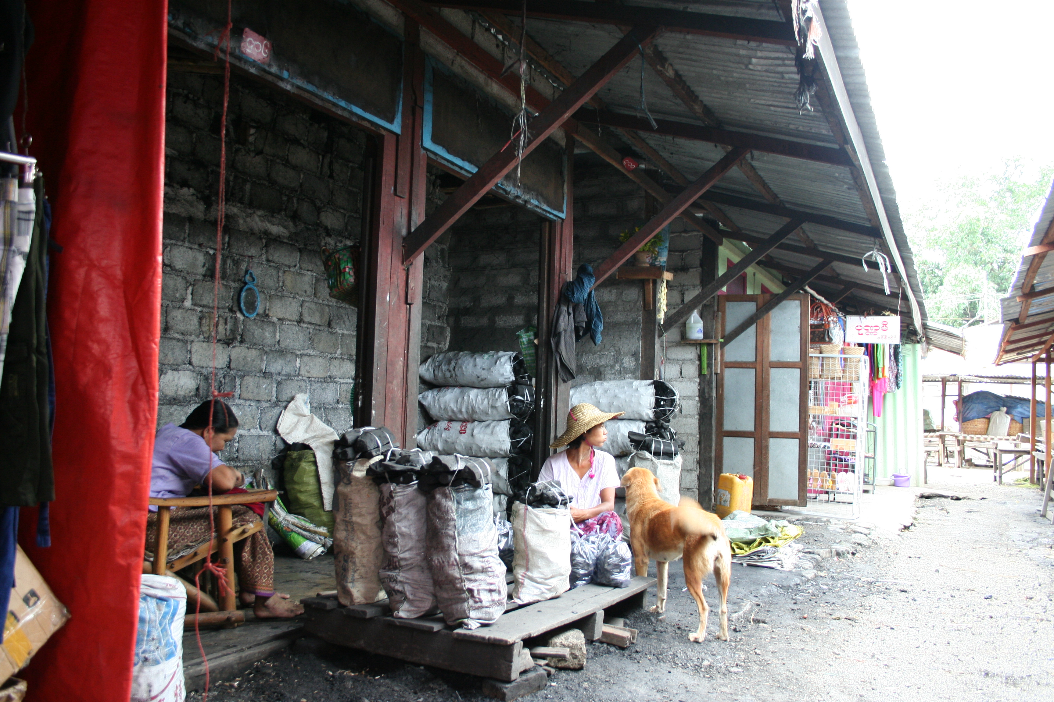 Bags of coal in Myanmar. Photo: Flickr / Kaj17