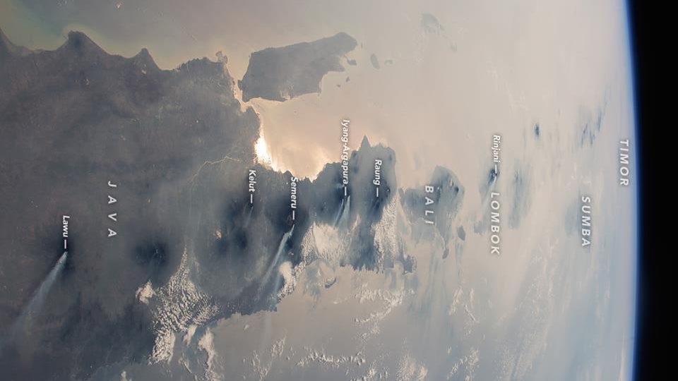 Eastern Indonesia as viewed from space. Photo: NASA Earth/Facebook