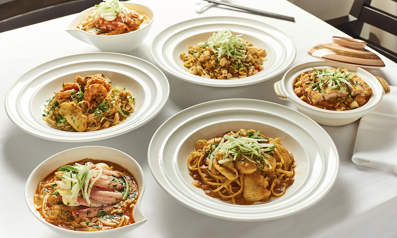 The laksa dishes