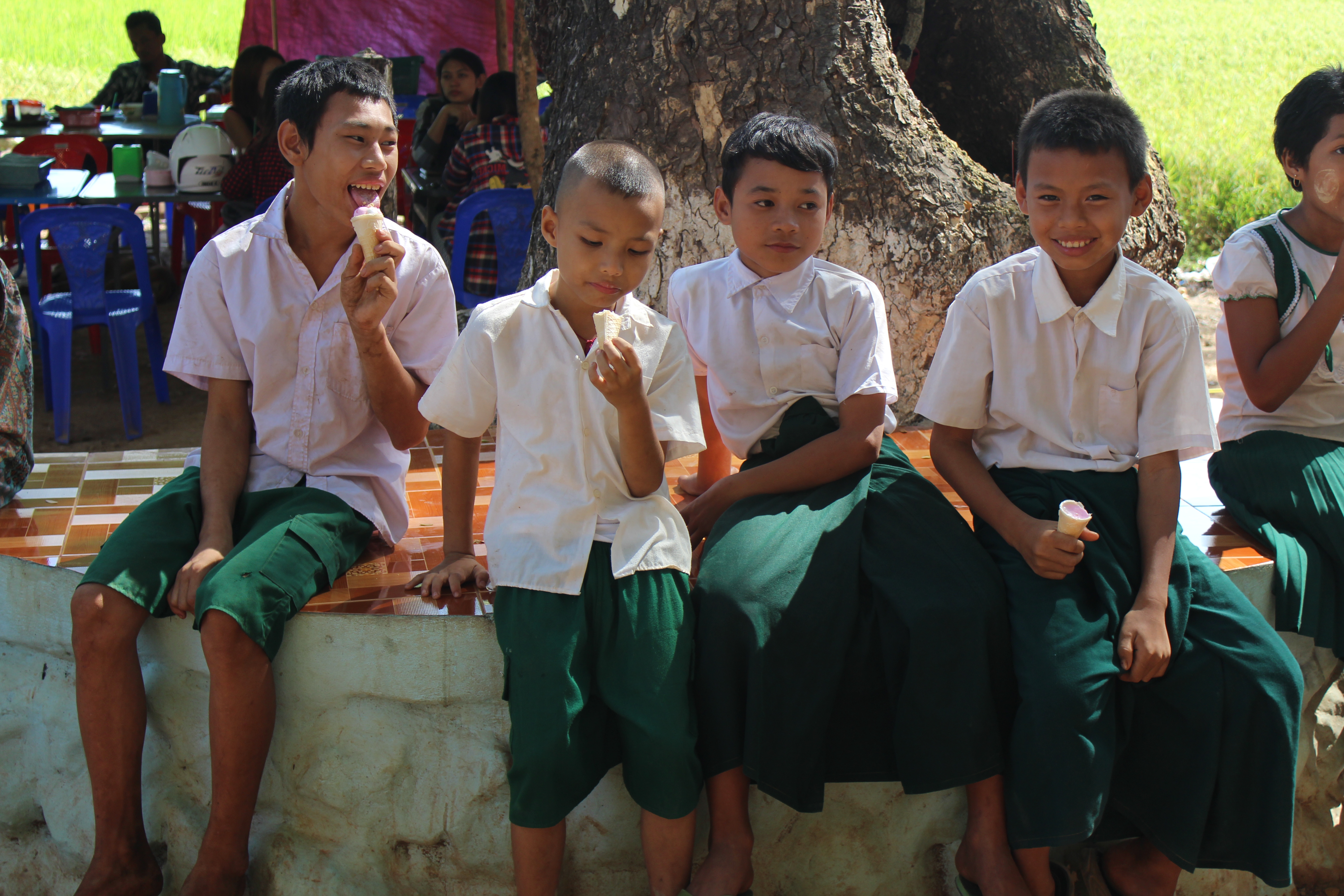 Public school students in Hpa An, Kayin State. Photo: Jacob Goldberg