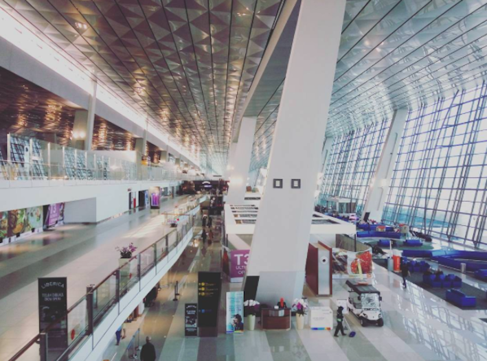 Inside Soekarno-Hatta Terminal 3. Photo: Instagram / vaniarahmaginting