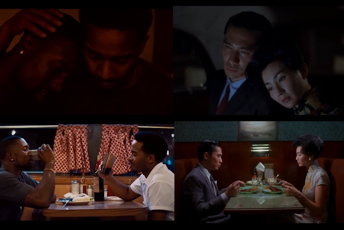 Screenshots: Moonlight (2016) and In The Mood for Love (2000), compiled by Alessio Marinacci