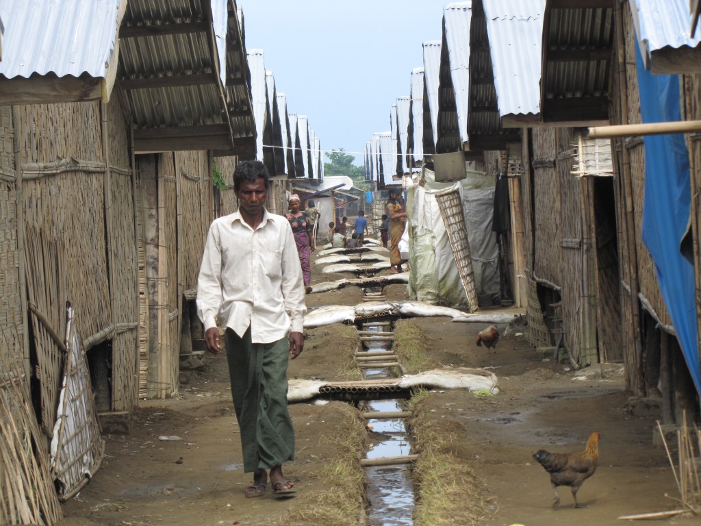 A Rohingya camp in Sittwe in 2013. Photo: Mathias Eick, EU/ECHO