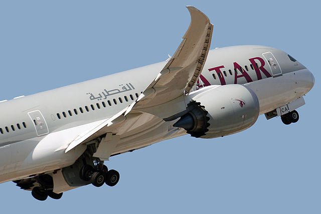 The new Qatar flight to Bali will be serviced by the Boeing 787 Dreamliner, the airline announced. Photo: Wikimedia Commons