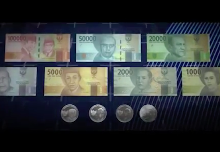 The new rupiah bills and coins. Photo: Bank Indonesia