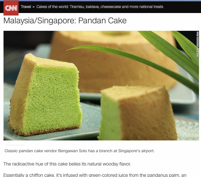 CNN pandan cake