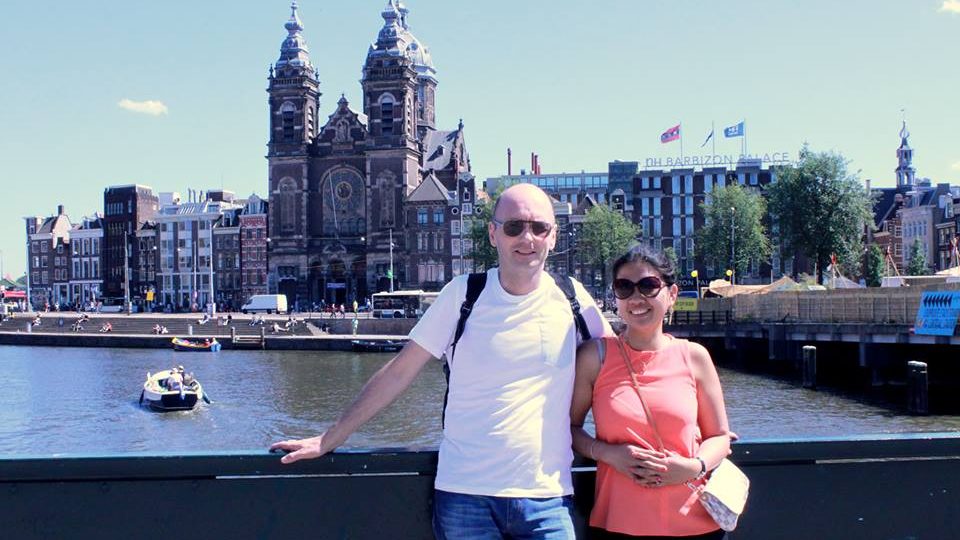 Antonette and Regin Egholm on vacation in Amsterdam. Photo: Antonette Sales Egholm/Facebook