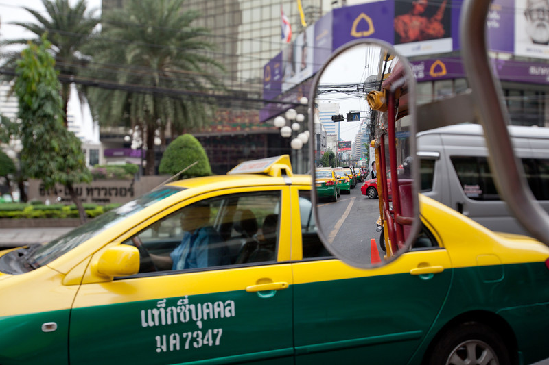 File photo of a Bangkok taxi. Photo: Zanyasan Tanantpapat/ Coconuts Media