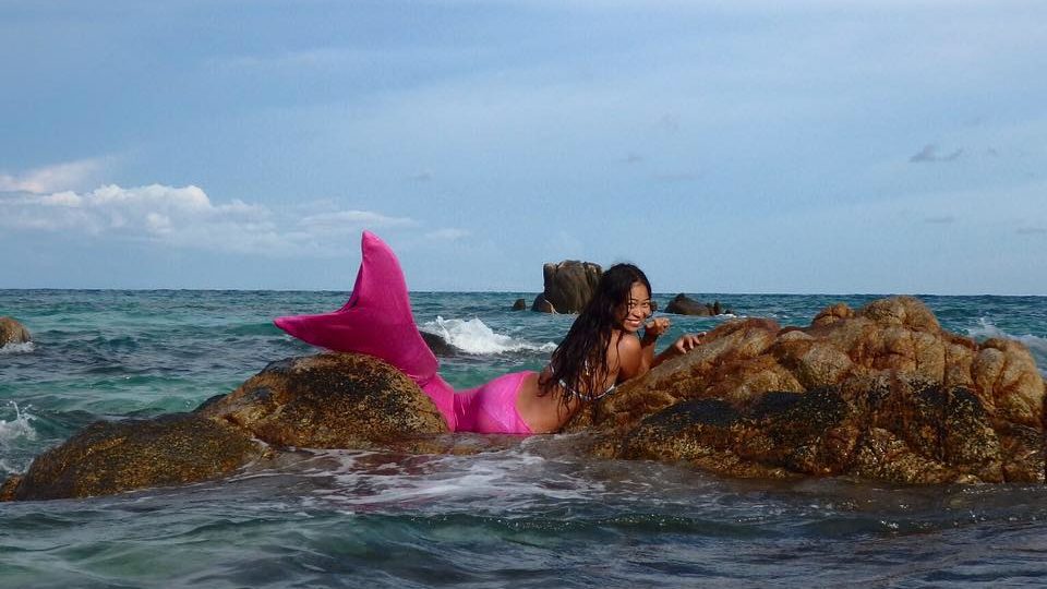 One of the Sretsis co-founders as her alter ego Mermaid Matina. Photos: Courtesy of Sretsis.