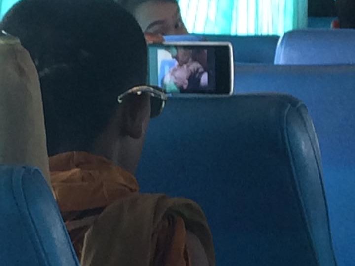Public Watching Porn - Holy and Horny: Clip of randy monk watching porn on the bus ...