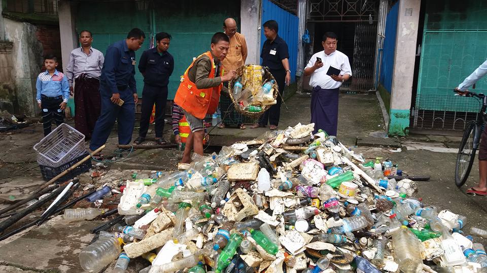 Yangon trash. Photo: Facebook / Ko Than Oo