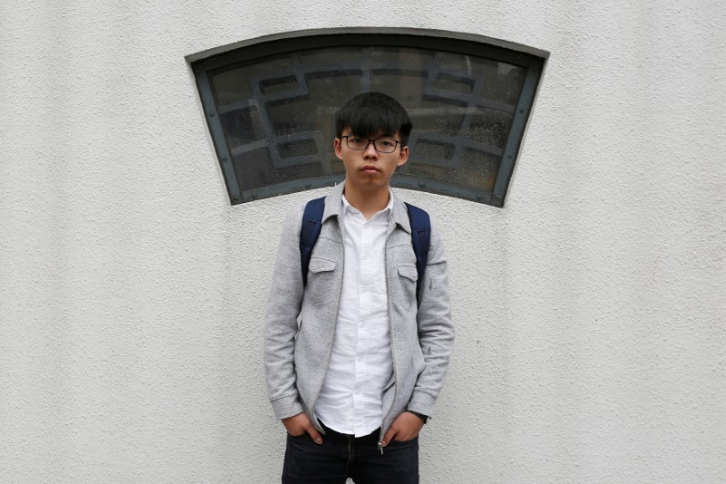 Photo (for illustration): Pro-democracy student leader Joshua Wong, 20, poses near his home in Hong Kong, China March 31, 2017. Photo: Bobby Yip/Reuters