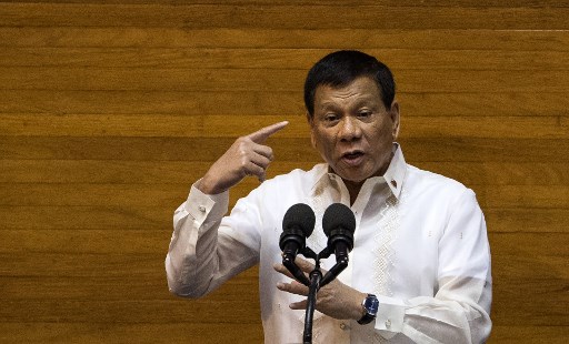 President Rodrigo Duterte. AFP PHOTO/NOEL CELIS