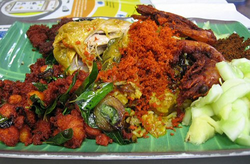 Nasi kandar via Goodies First – y’all know you can’t eat all of this 