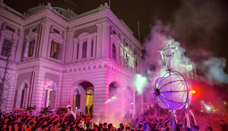 Invasion by Close-Act. Photo: Singapore Night Festival 2016