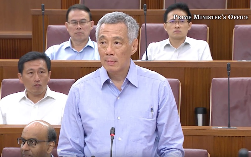 Prime Minister Lee Hsien Loong. Photo: Video screengrab