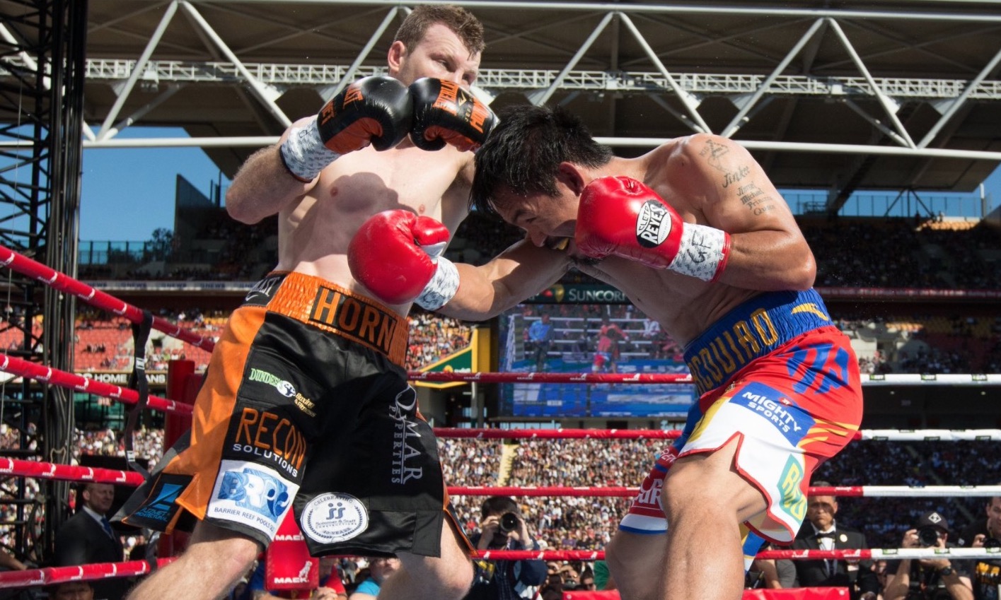 Aussie boxer Jeff Horn defeats Manny Pacquiao. PHOTO: Twitter/Top Rank Boxing