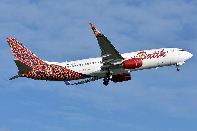 A plane from the Batik Air fleet. Photo: Flickr