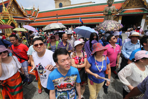 File photo of Chinese tourists in Bangkok. Photo: Reuters