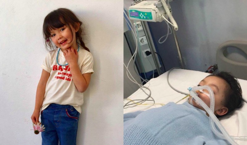 Photos of three-year-old Kawa Sweeney posted by family friend Pearl Tan to the girl’s GoFundMe account earlier this week in a plea to medevac the toddler from Bali. 