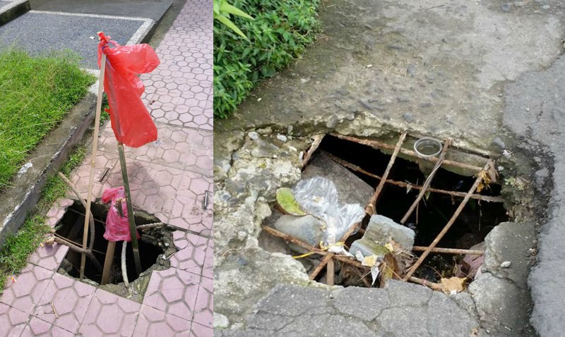 The state of Ubud’s sidewalks leave something to be desired. Photos via Ubud Community Facebook Group.