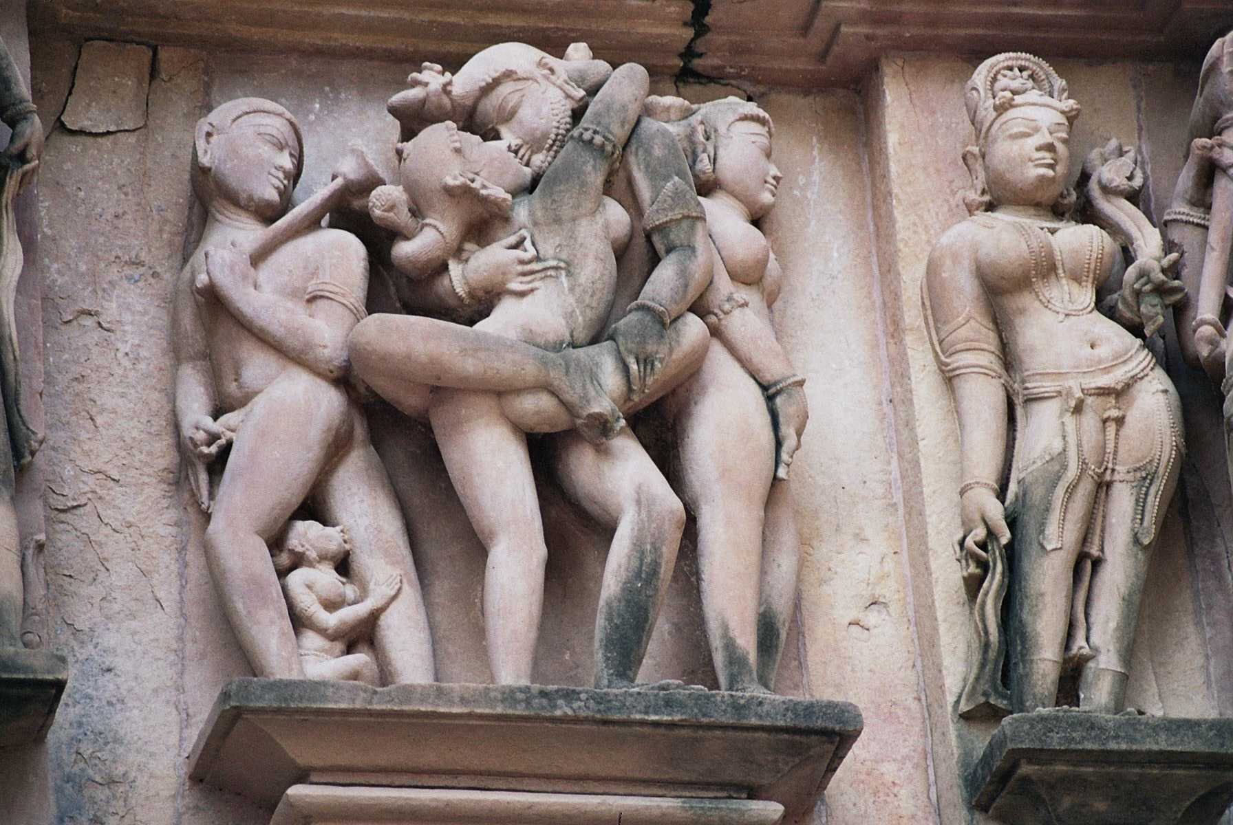 Porn of antiquity from Khajuraho, India