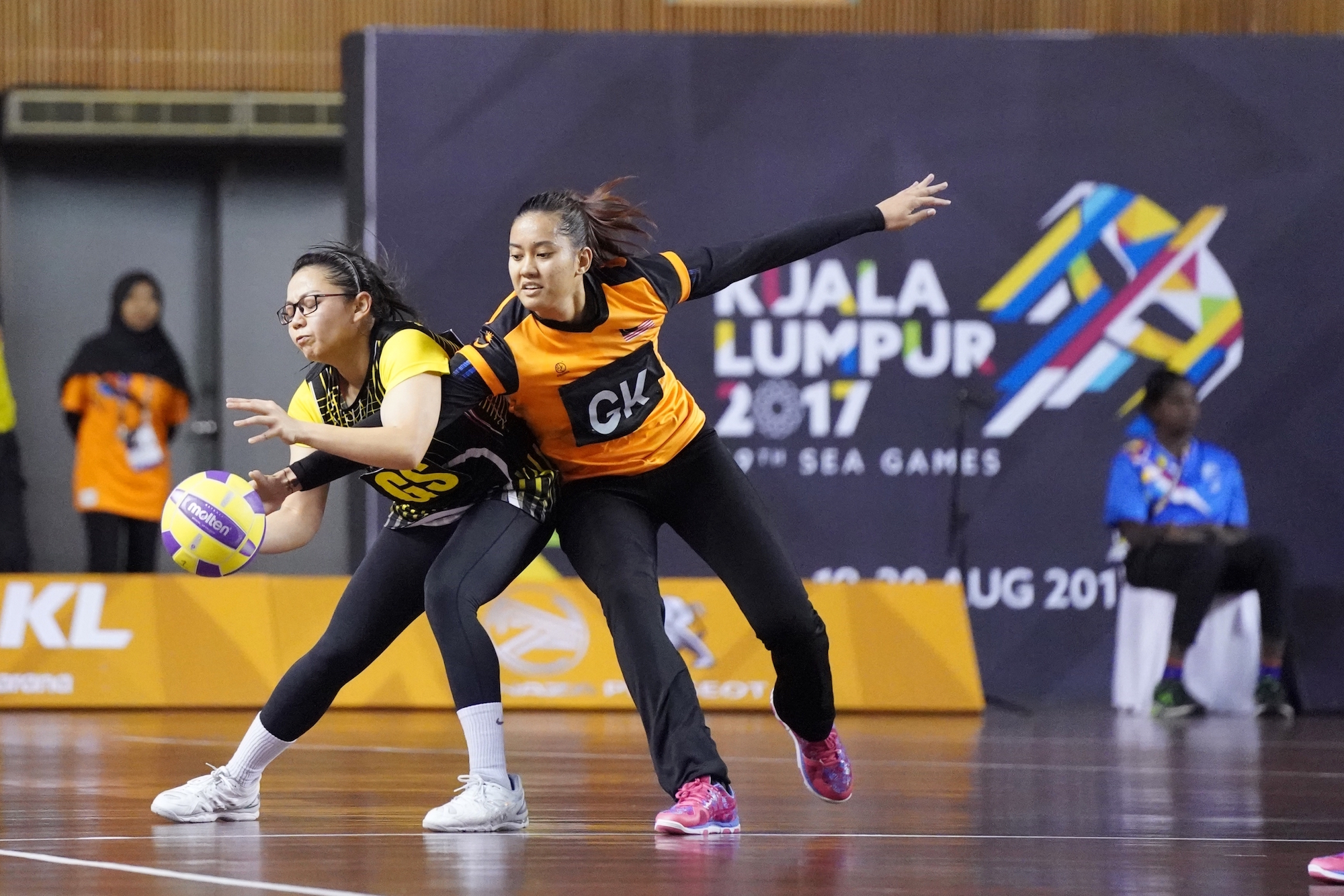 Netball semifinal match between Malaysia and Brunei at Juara Stadium Bukit Kiara during 29th SEA Games Kuala Lumpur 2017 on 19 August 2017. Photo by Azli Wahab | MASOC.